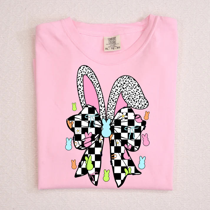Checkered Easter Bow
