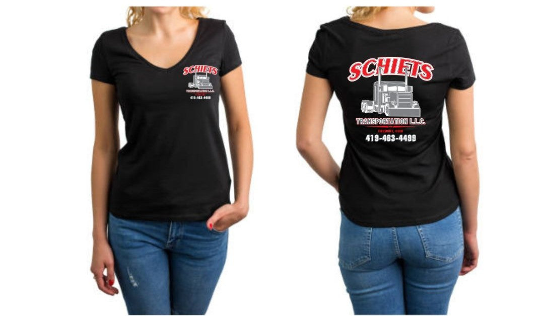 Schiets Women's V Neck - Black