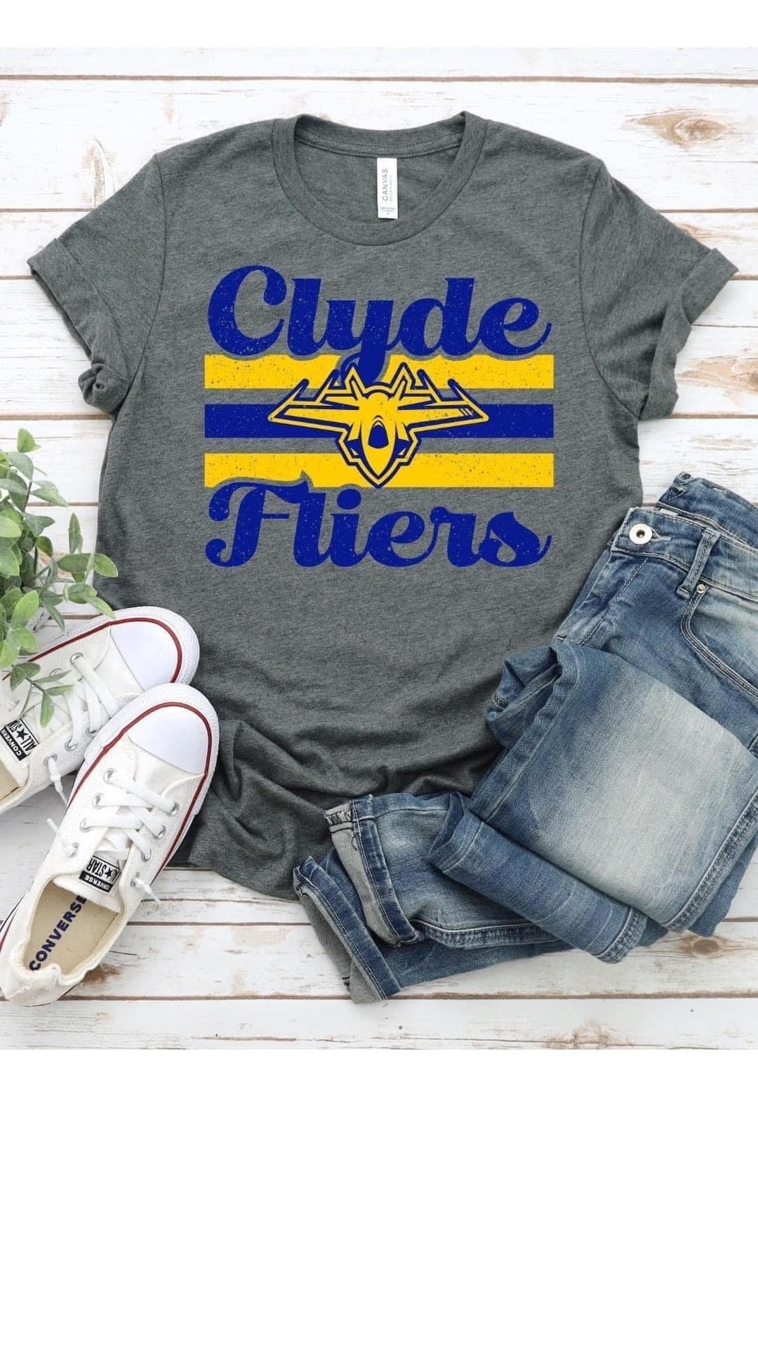 Clyde Fliers - Blue and Yellow Plane