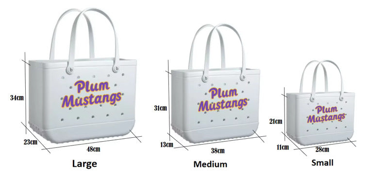 PLUM MUSTANGS EVA TOTE BAG FUNDRASIER ENDS 8/16