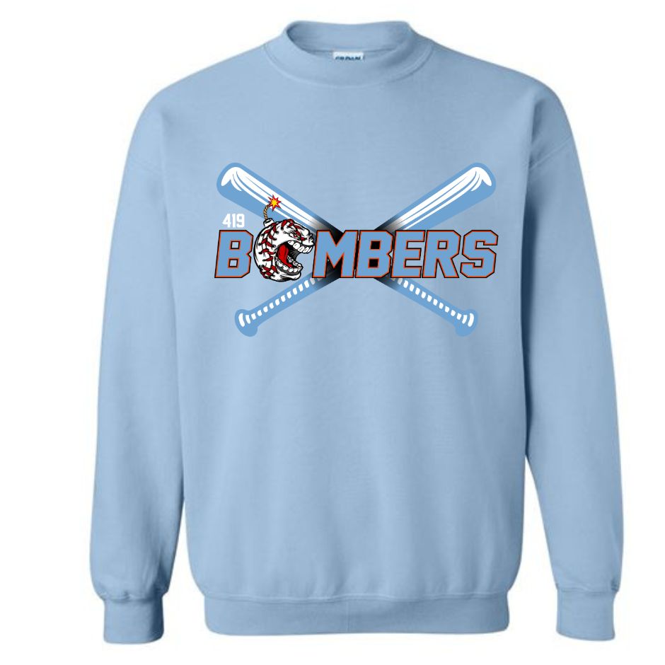 Bombers Crewneck Sweatshirt - Light Blue