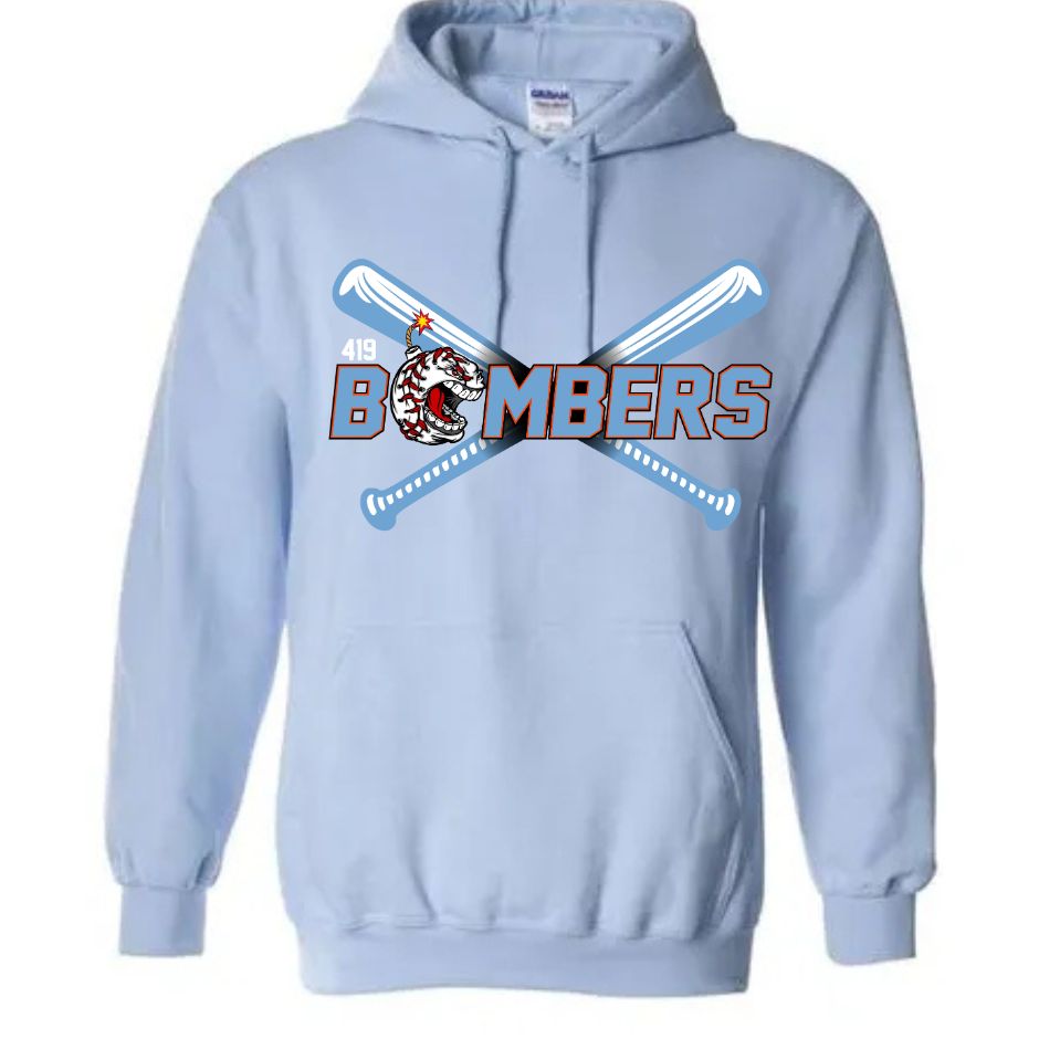 Bombers Hooded Sweatshirt - Light Blue