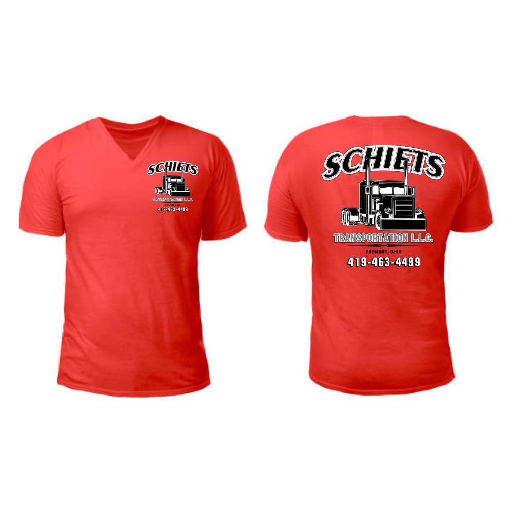 Schiets Women's V Neck - Red