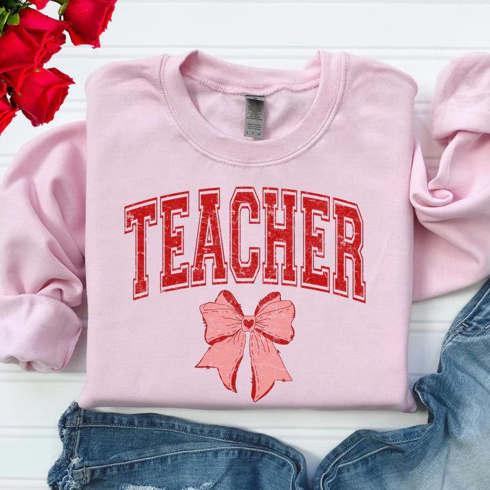Teacher - Pink Bow