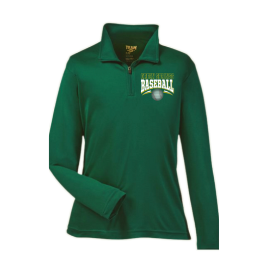 Youth Pullover Quarter Zip Letter O