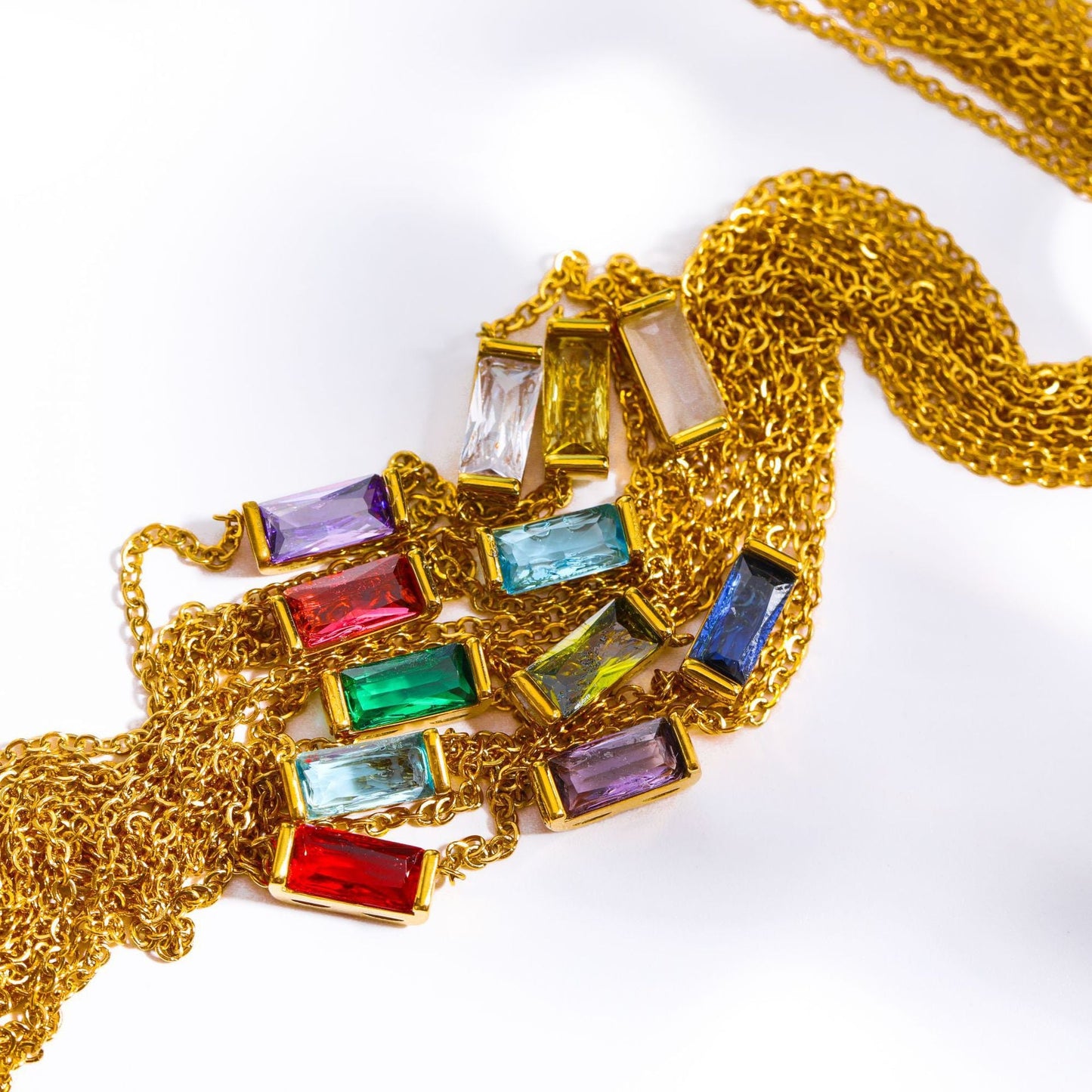 * Dainty Birthstone Pendant Necklace * FEBRUARY