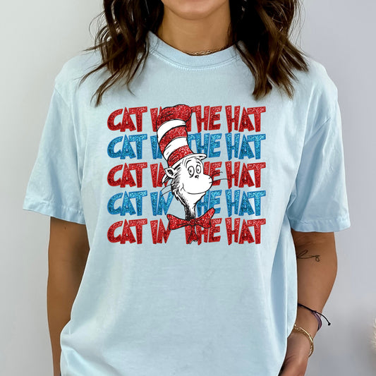 Cat In The Hat - Faux Glitter