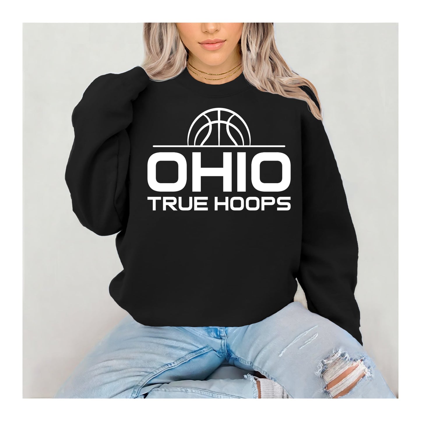 Ohio True Hoops - Black with White