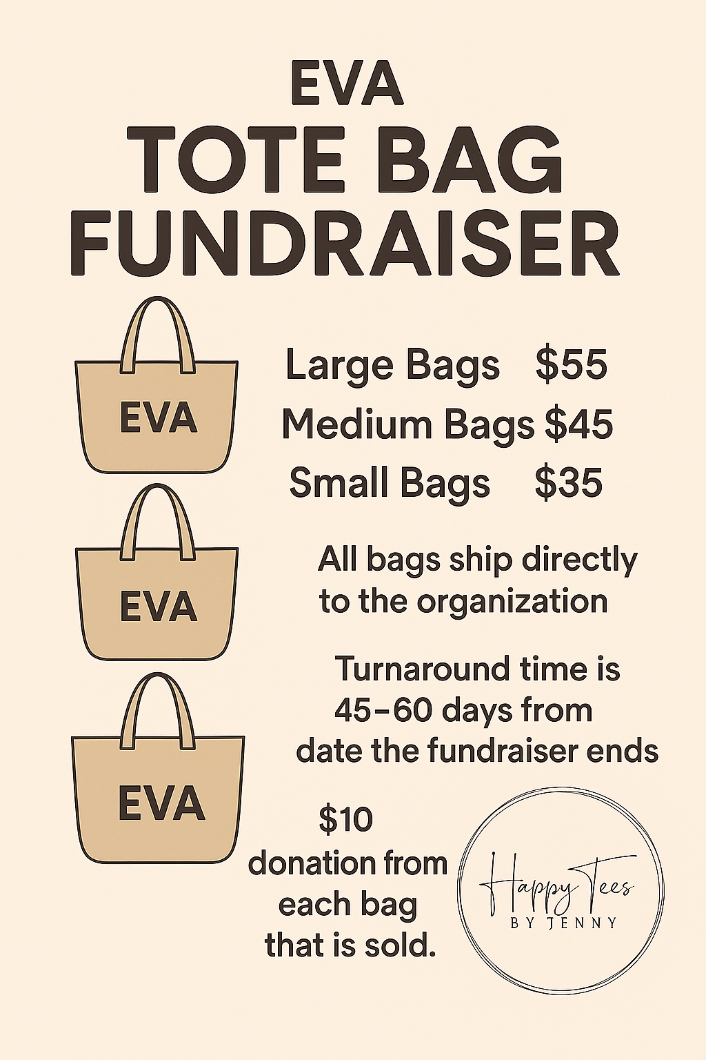 TOTE BAG FUNDRAISER INQUIRES