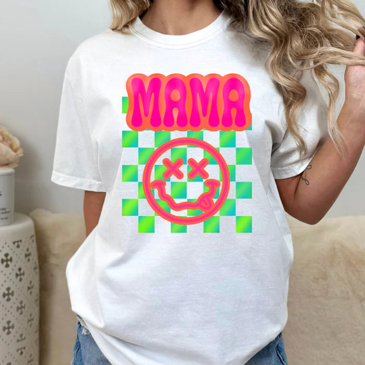 Mama - Green Checkered