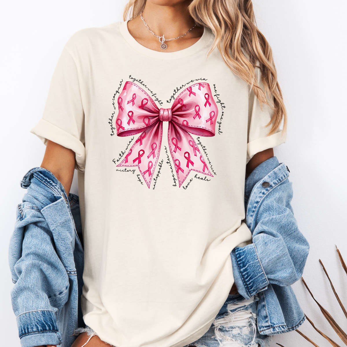 PINK OUT BOW SHIRT