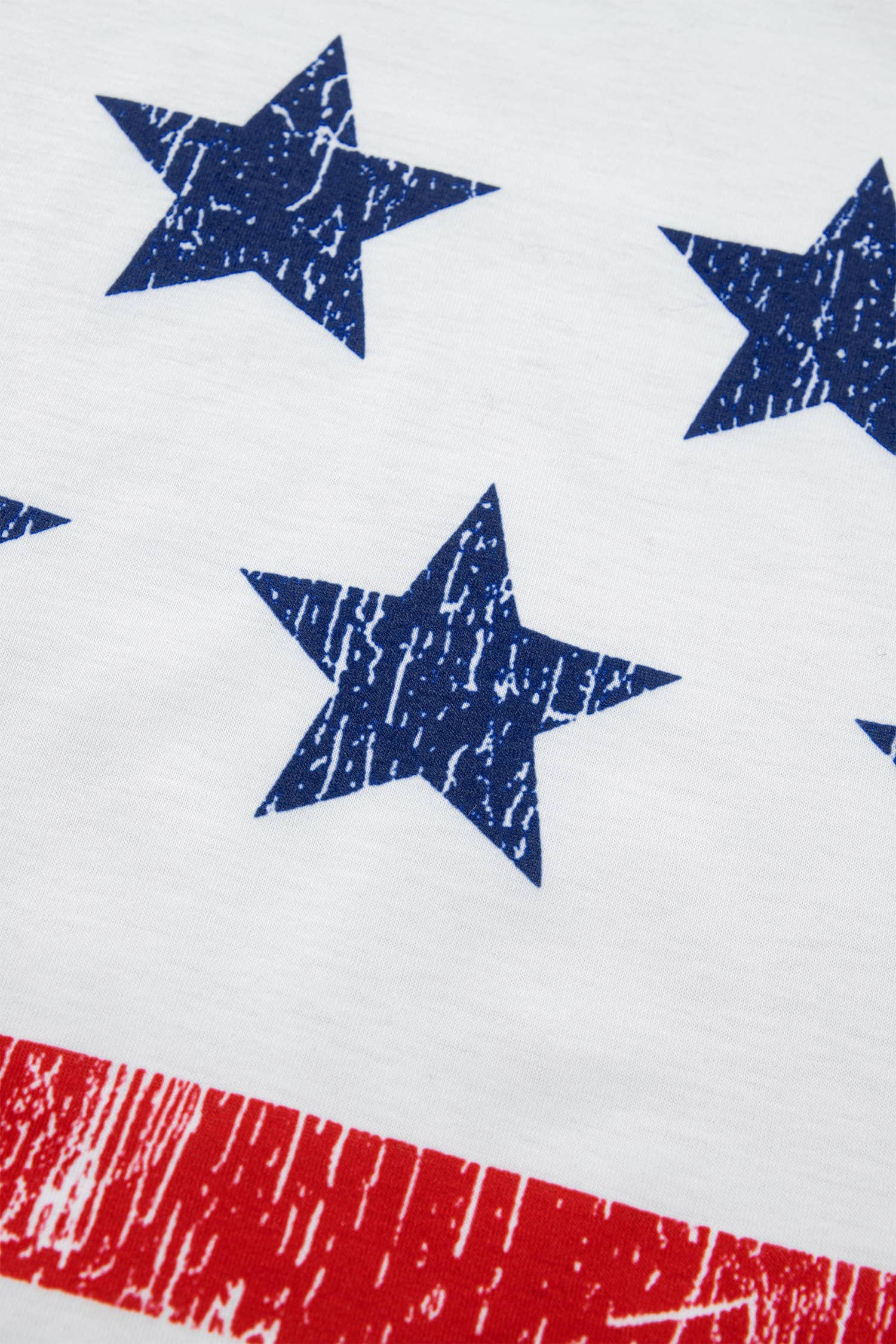66 Vintage Stars and Stripes Printed Casual Tank Top (S-XL): White / Missy / L