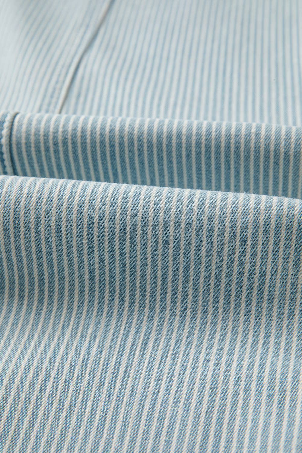 66 Spring 2026 Stripe Mid Rise Drawstring Waist Denim Jeans: Blue / Missy / 4