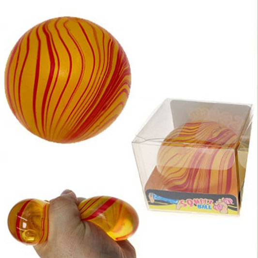 Marbled Round Shaped Maltose Squishy Toy: ASSORTED COLOR / ONE SIZE(12)