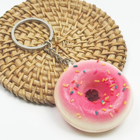 Addicting Slow Rising Donut Squishy Keychains: ASSORTED COLOR / ONE SIZE(12)